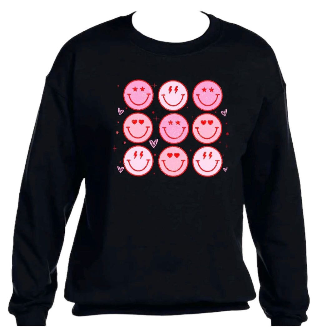 Crewneck smiley face