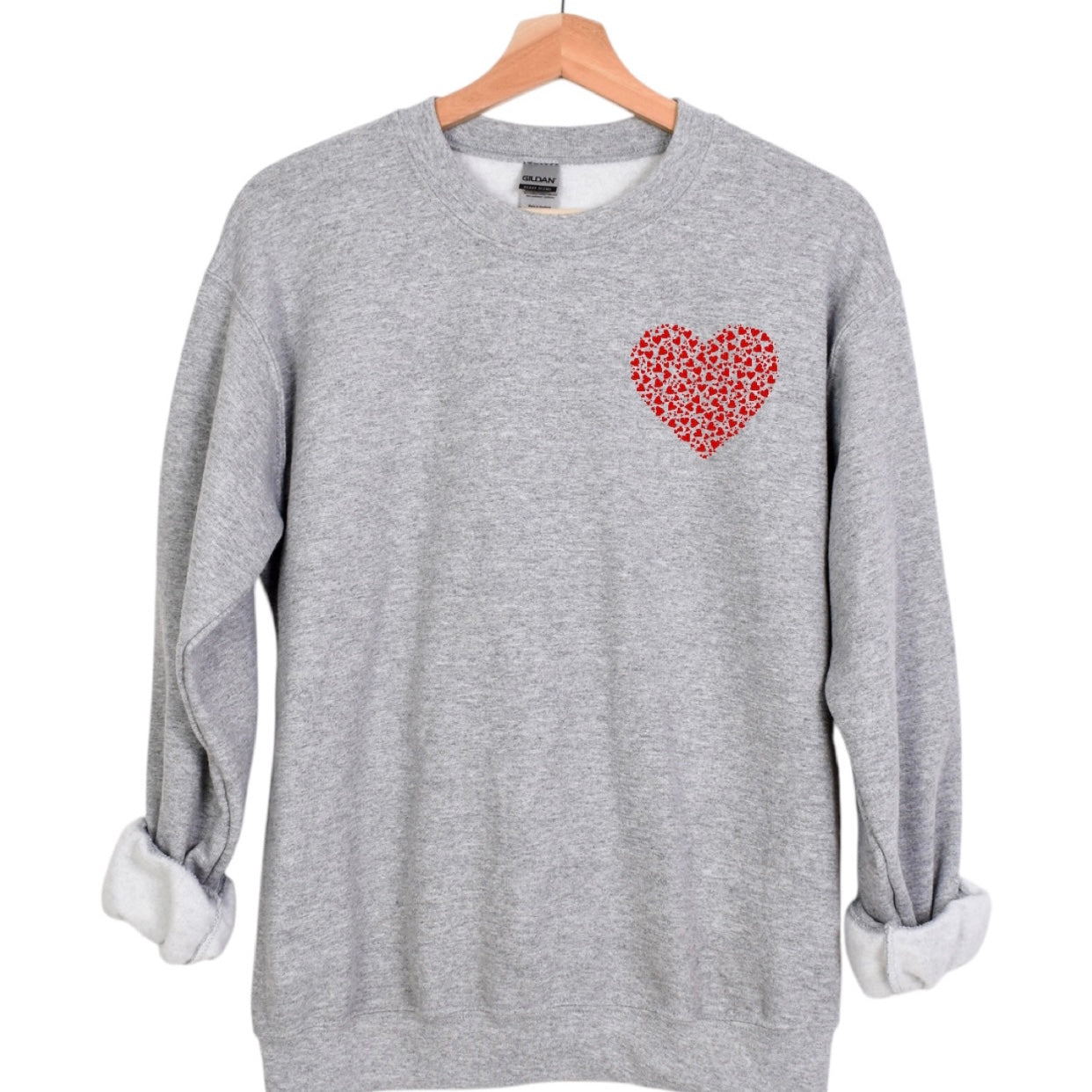Crewneck hearts