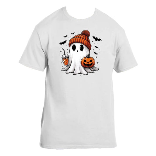 Tshirt- Ghost with iced drink
