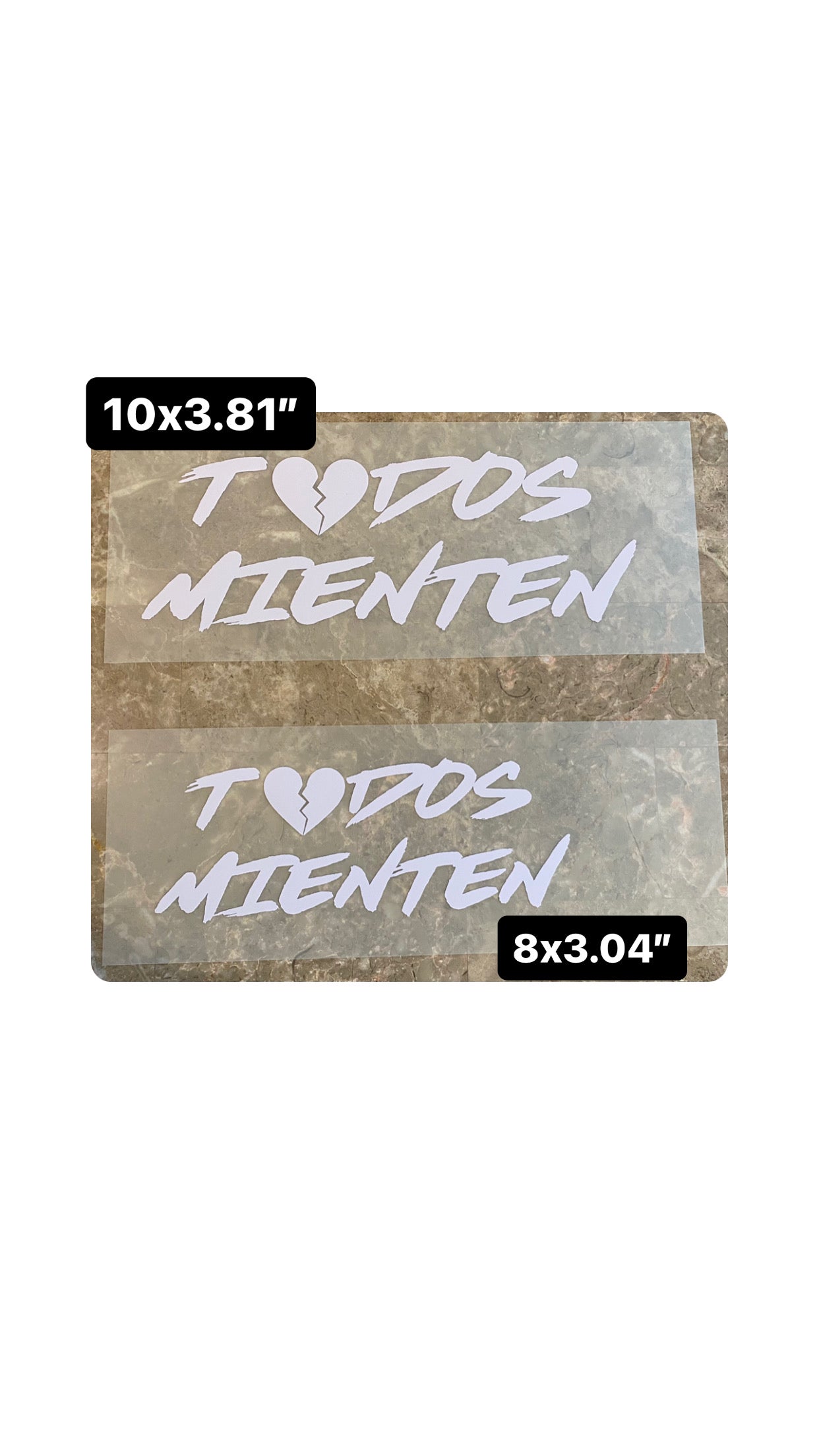 Car decal Tod@s mienten