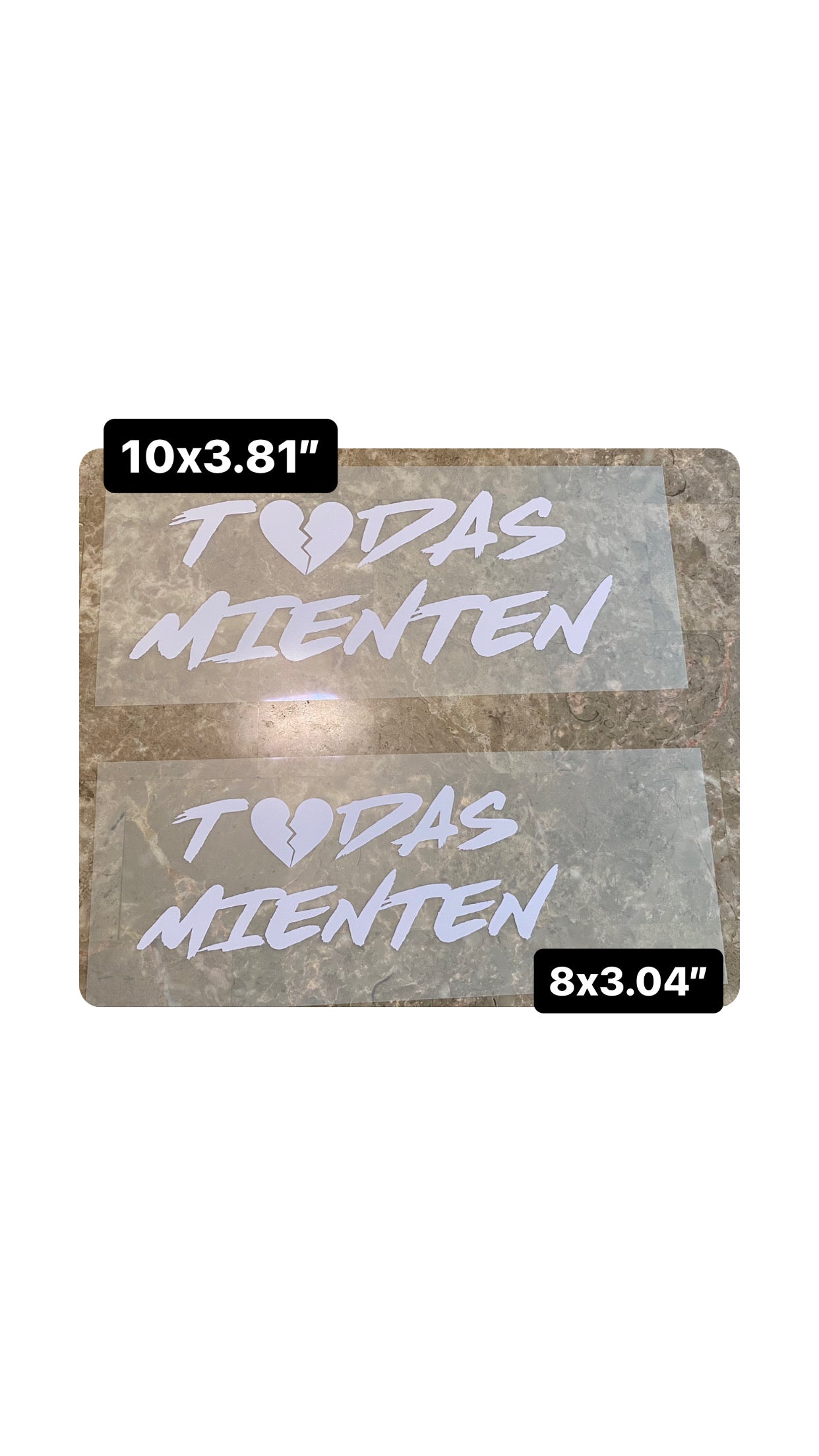 Car decal Tod@s mienten