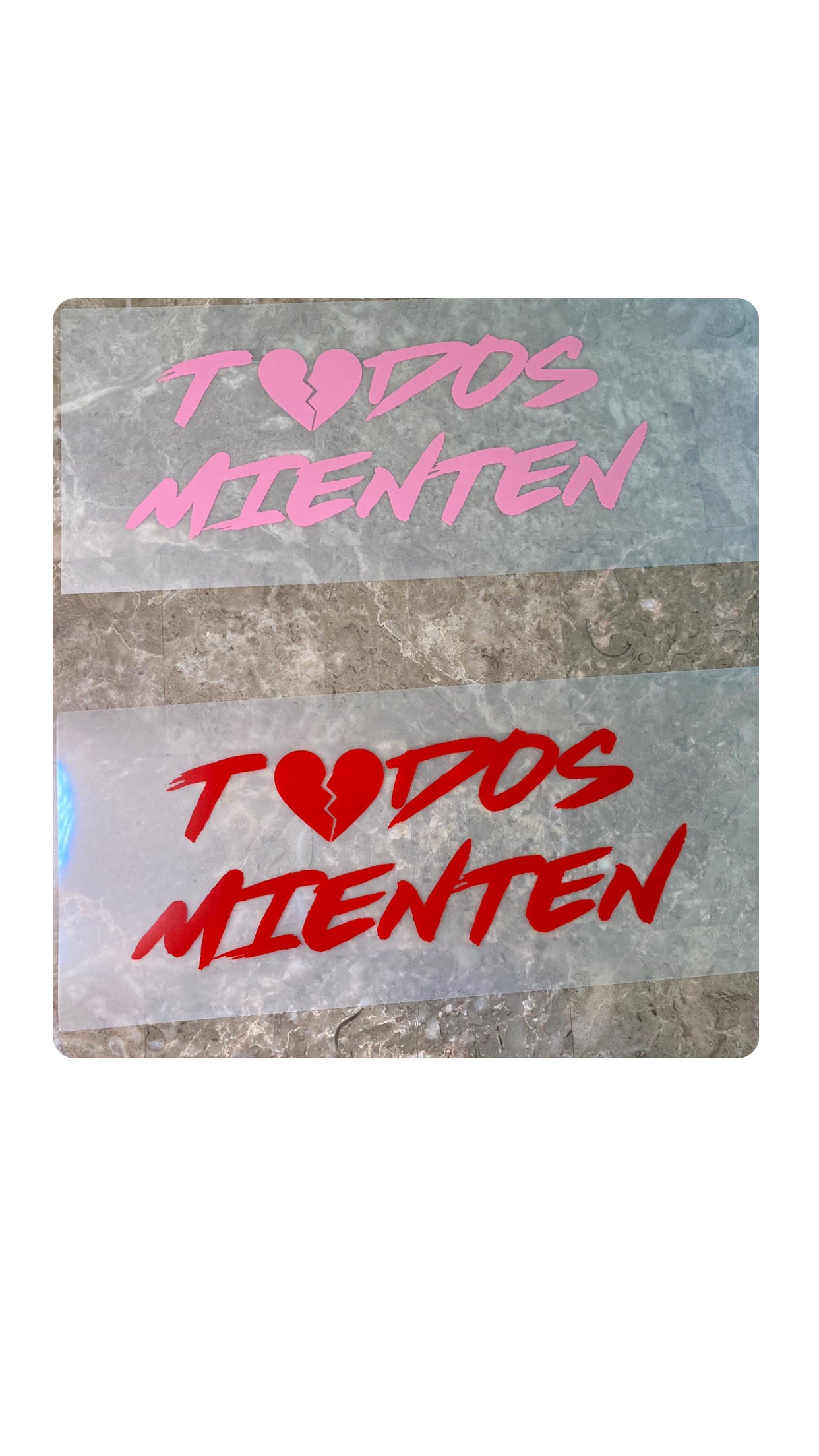 Car decal Tod@s mienten