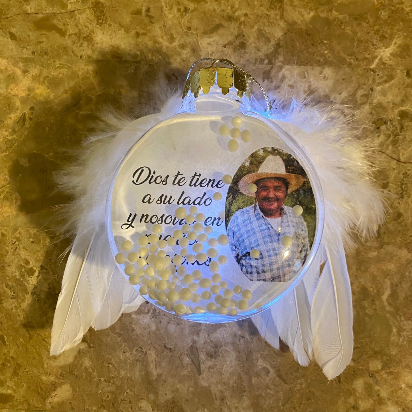 Christmas memorial ornament