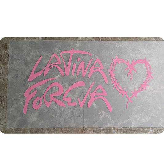 Decal- Latina foreva small heart