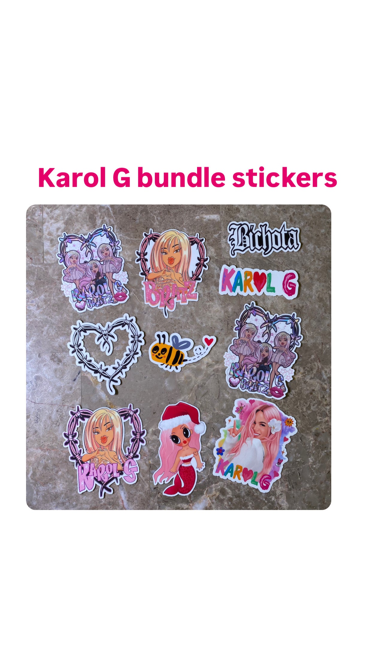 Karol G decor stickers