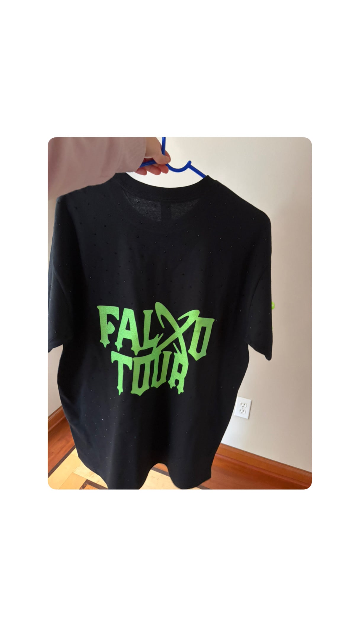 Rhinestones t-shirt Flaxxo glitter letters