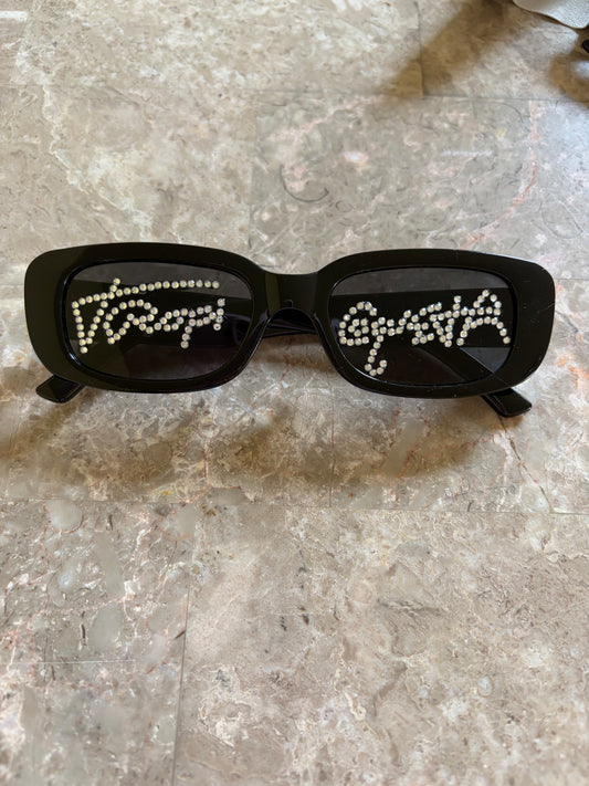 Rhinestones sunglasses Bichota