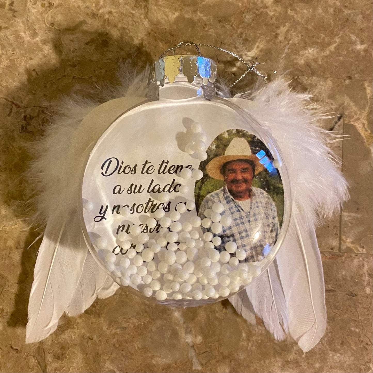 Christmas memorial ornament