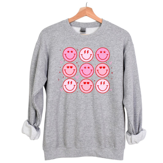Crewneck smiley face