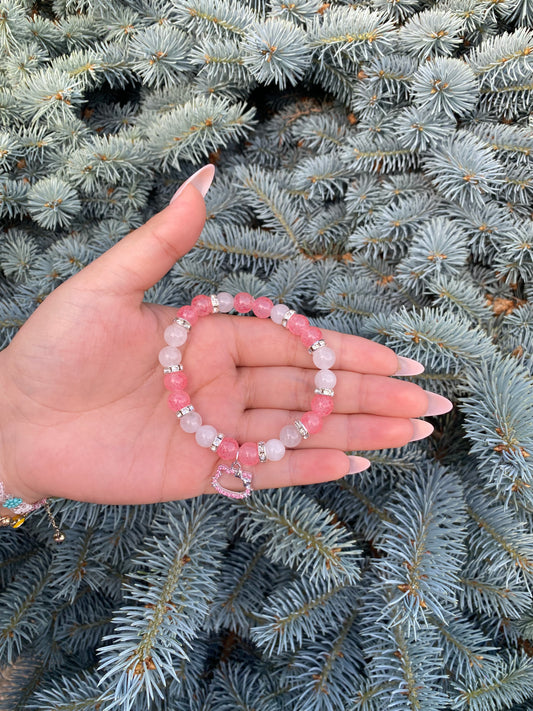 Handmade bracelet - Pink HK