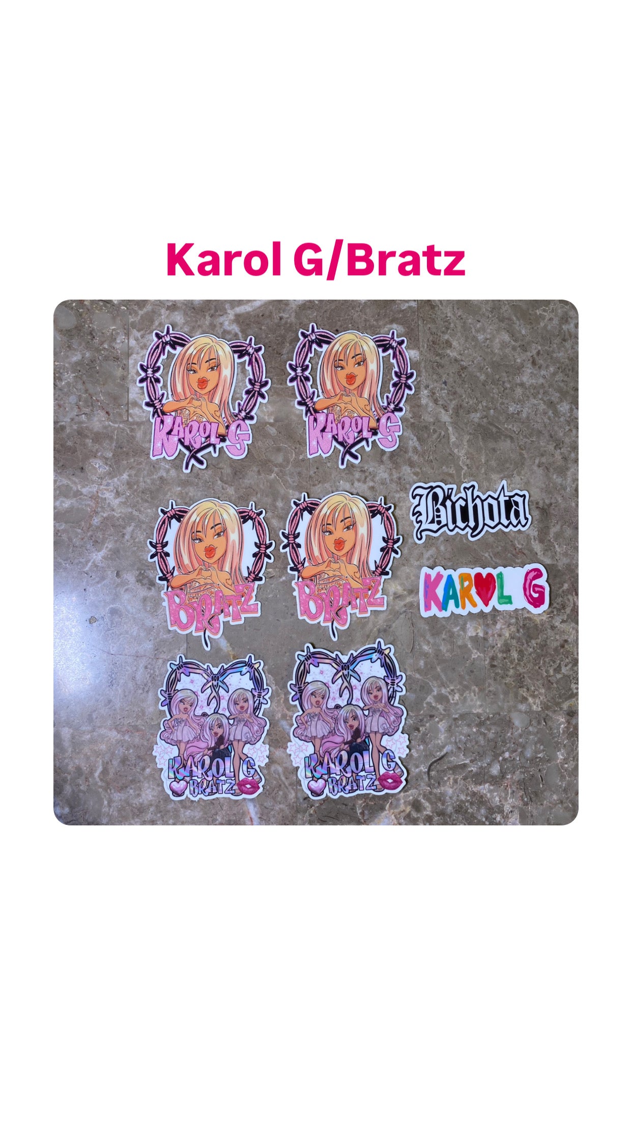 Karol G decor stickers