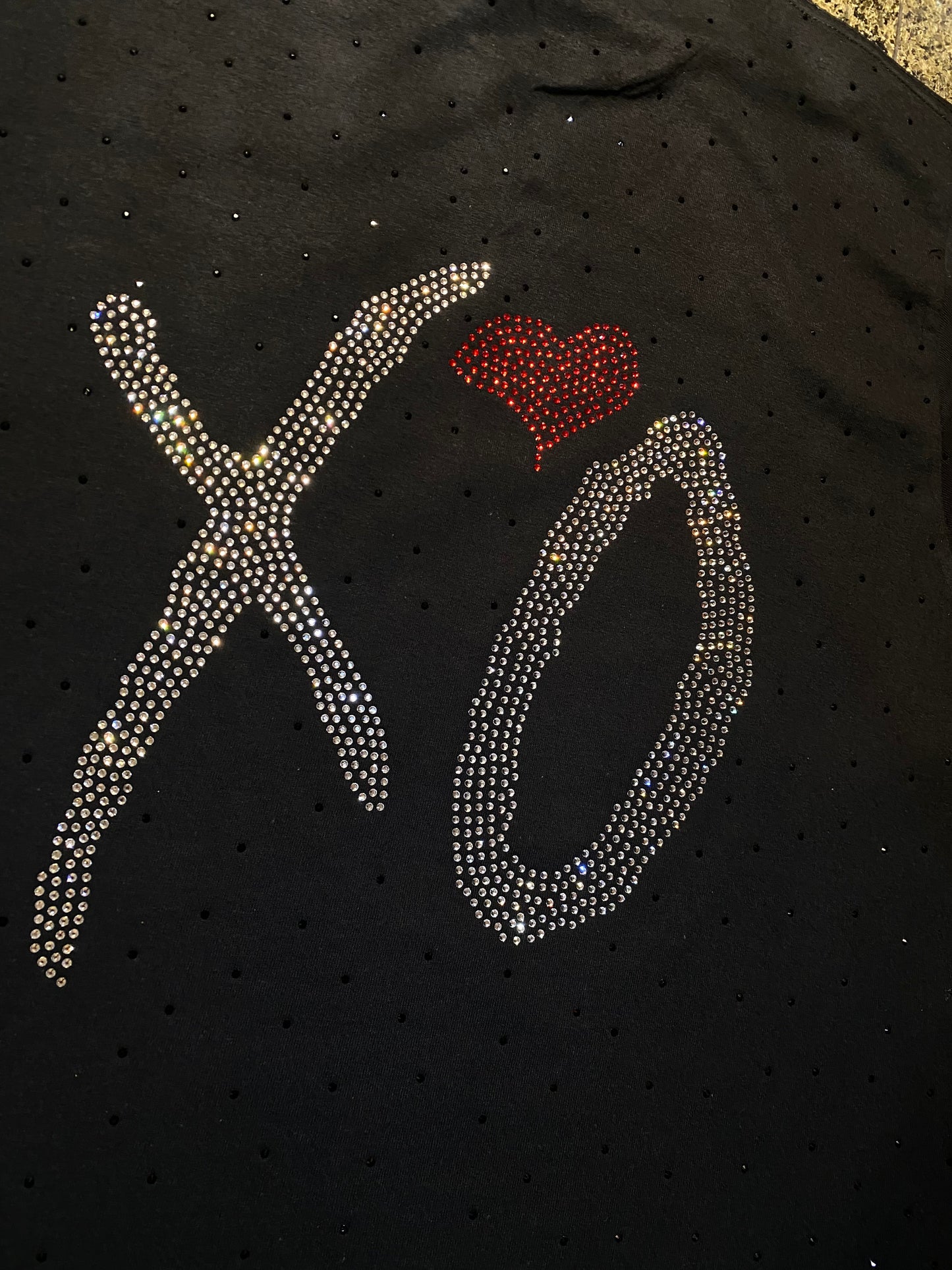 Rhinestones t-shirt - XO