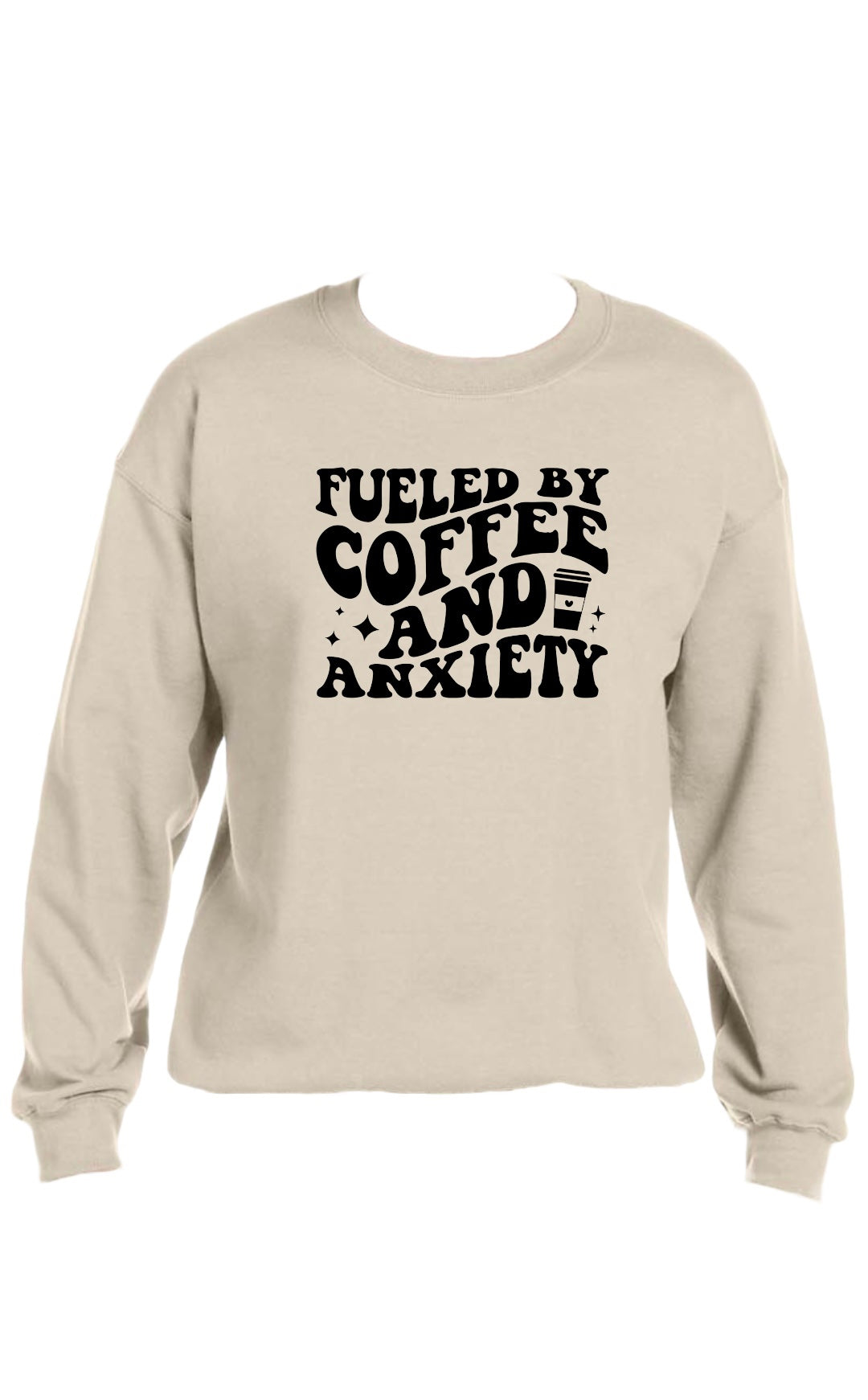 Crewneck fueled by coffee