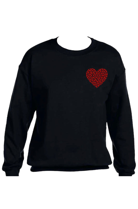 Crewneck hearts