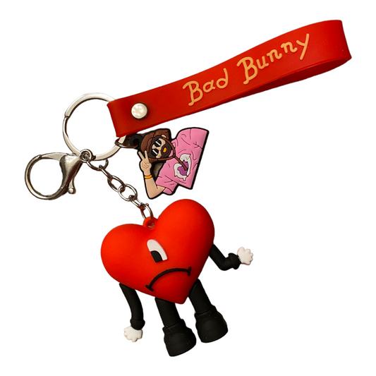 Keychain Bad bunny big heart